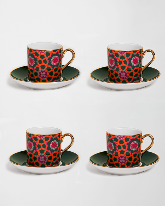 Garden Night Espresso Set of 4 Kinsuki