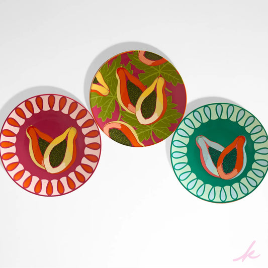 Colorful mix and match set with vibrant papaya hues, perfect for adding a fun touch to any outfit