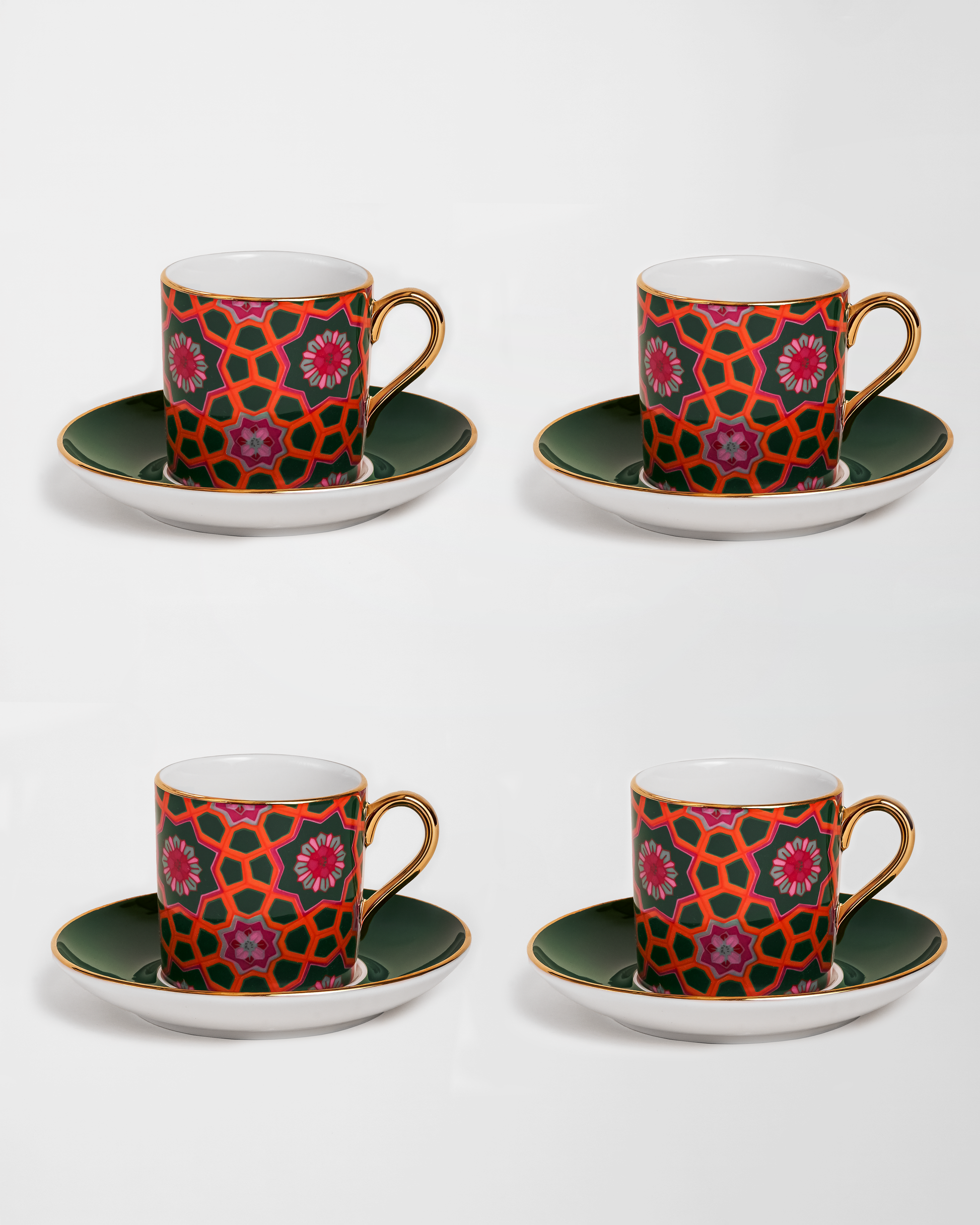 Garden Night Espresso Set of 4 Kinsuki