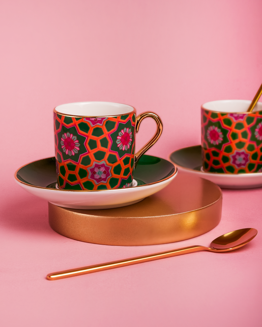 Garden Night Espresso Set of 4 Kinsuki